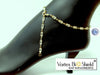 New Product - Gold Plated Silver EMF Quantum Harmonizing Anklet - with crystals beads