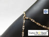 New Product - Gold Plated Silver EMF Quantum Harmonizing Anklet - with crystals beads