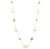 New Product - Gold Chain with Semi Precious Stone Stations Approx: 36"