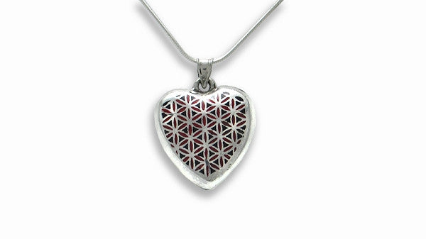 24/7 Quantum EMF Harmonizer Protector S925 Sterling Silver Quantum Flower of Life Energy EMF Protector with  925 Sterling Silver chain 24"