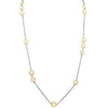 79  EMF Jewelry Gunmetal Chain Necklace with Cubic Zirconia Stations Quantum EMF BioShield Quantum Protector