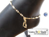 New Product - Gold Plated Silver EMF Quantum Harmonizing Anklet - with crystals beads