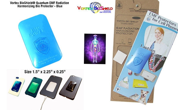 Vortex BioShield® Quantum EMF Radiation Neutralizing Protector - BLUE