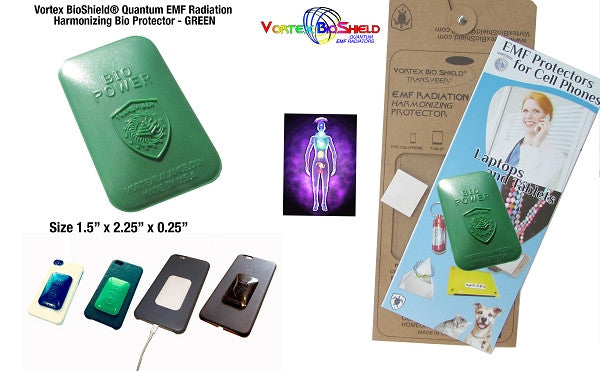 Vortex BioShield® Quantum EMF Neutralizing Protector - GREEN