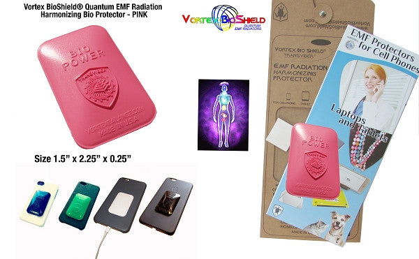 Vortex BioShield® Quantum EMF Neutralizing Protector - PINK
