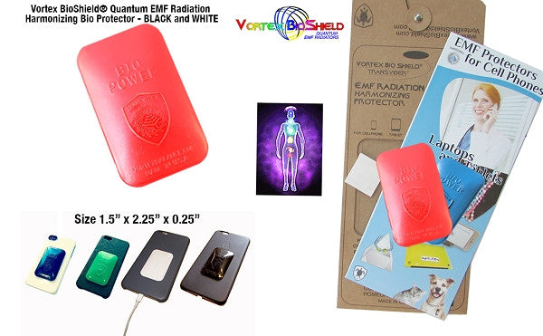 Vortex BioShield® Quantum EMF Radiation Neutralizing Protector - Red